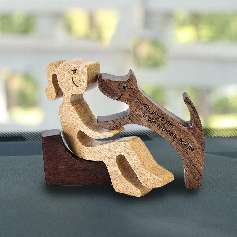 Pet Memory Wood Carving Ornaments