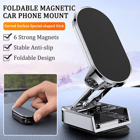 Magnetic suction cup can rotate 360° Foldable mobile phone holder