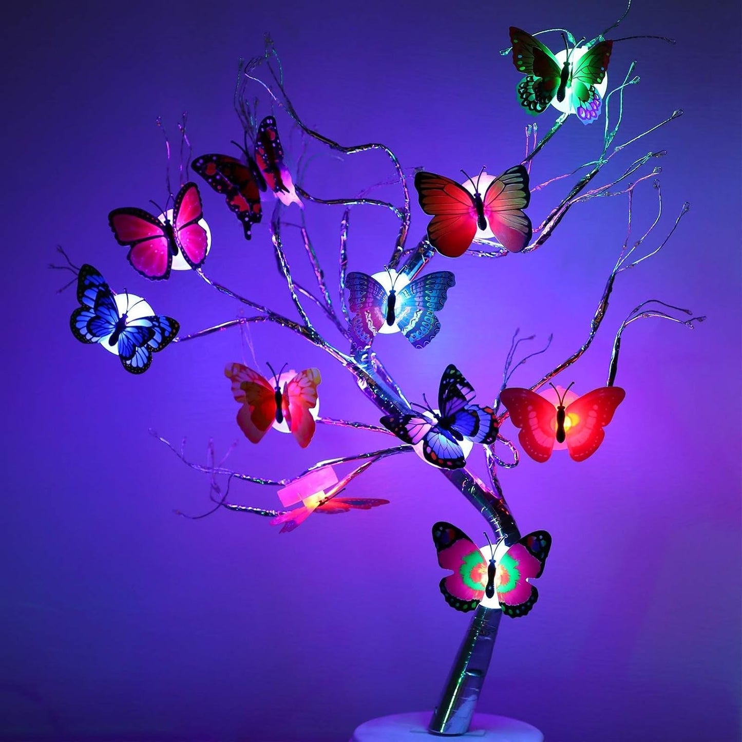 🦋24pcs 3D LED Butterfly Decoration Night Light🦋