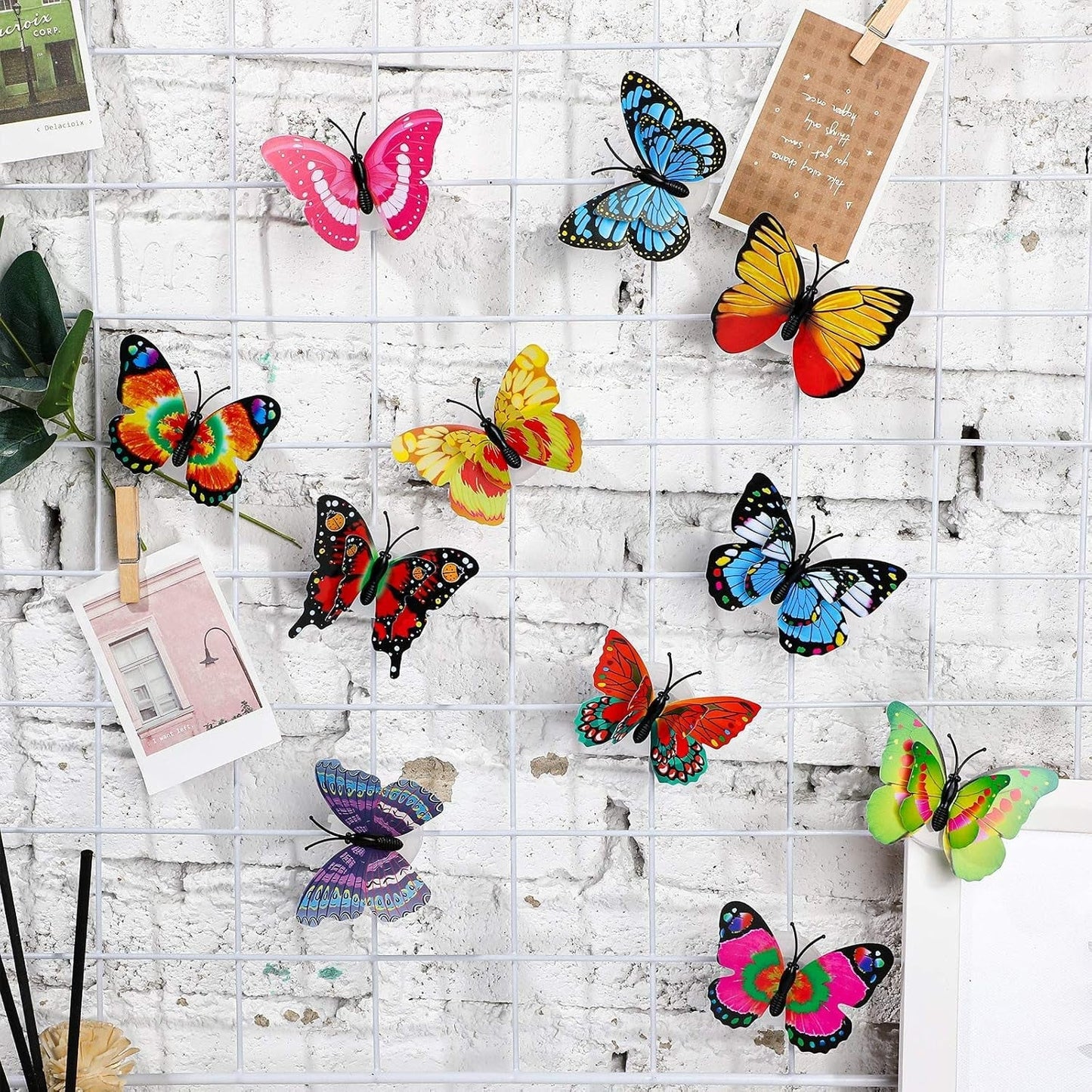 🦋24pcs 3D LED Butterfly Decoration Night Light🦋