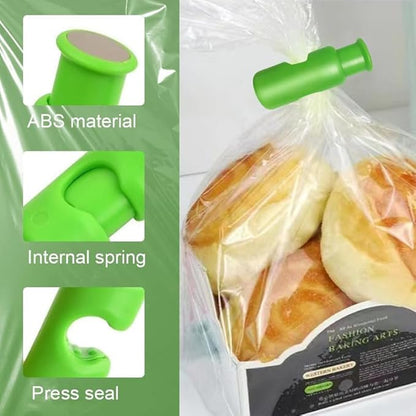 Bag Clips, Food Bag Sealing Clips, Portable Fresh-Keeping Plastic Bag Storage Clips (Mix, 15PCS)