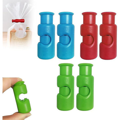 Bag Clips, Food Bag Sealing Clips, Portable Fresh-Keeping Plastic Bag Storage Clips (Mix, 15PCS)