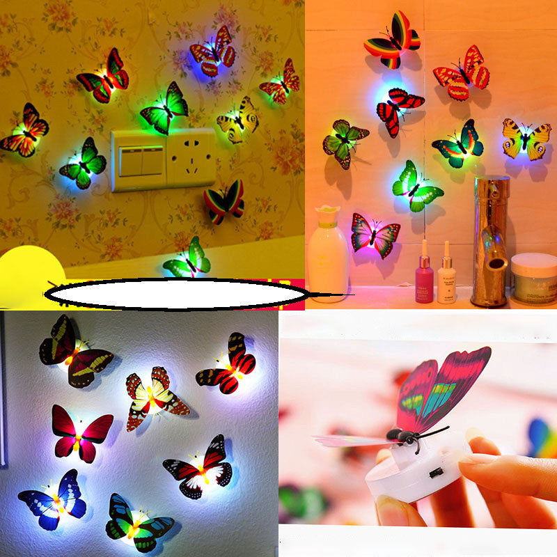 🦋24pcs 3D LED Butterfly Decoration Night Light🦋