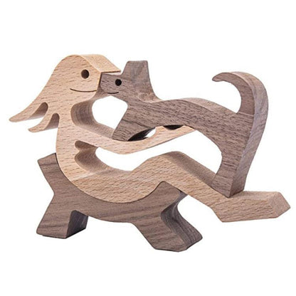 Pet Memory Wood Carving Ornaments