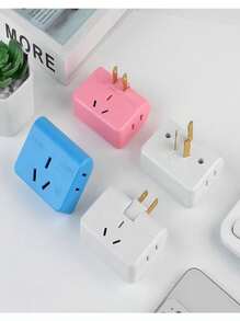 3 in 1 Rotatable Outlet Extender Adapter，180 degree conversion plug multifunctional converter ultra-thin one to three socket rotatable patch plug