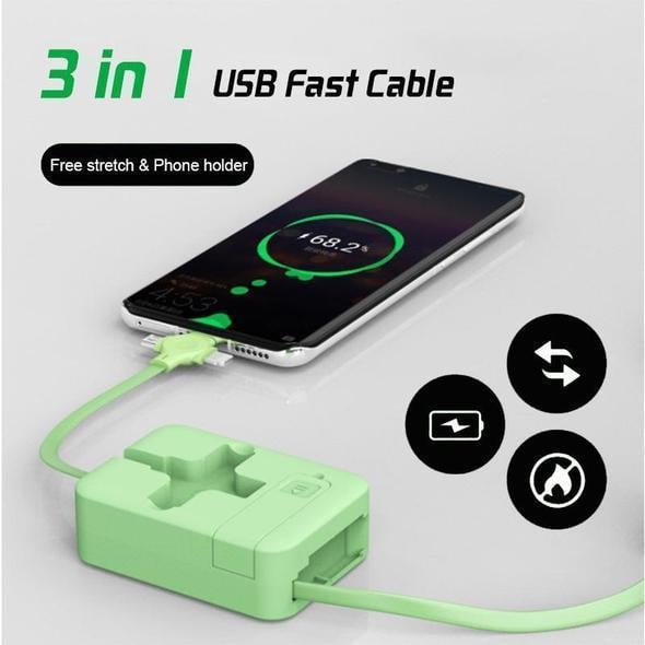 🔥3 in 1 Data Line Fast Charging Line Storage Box⚡⚡