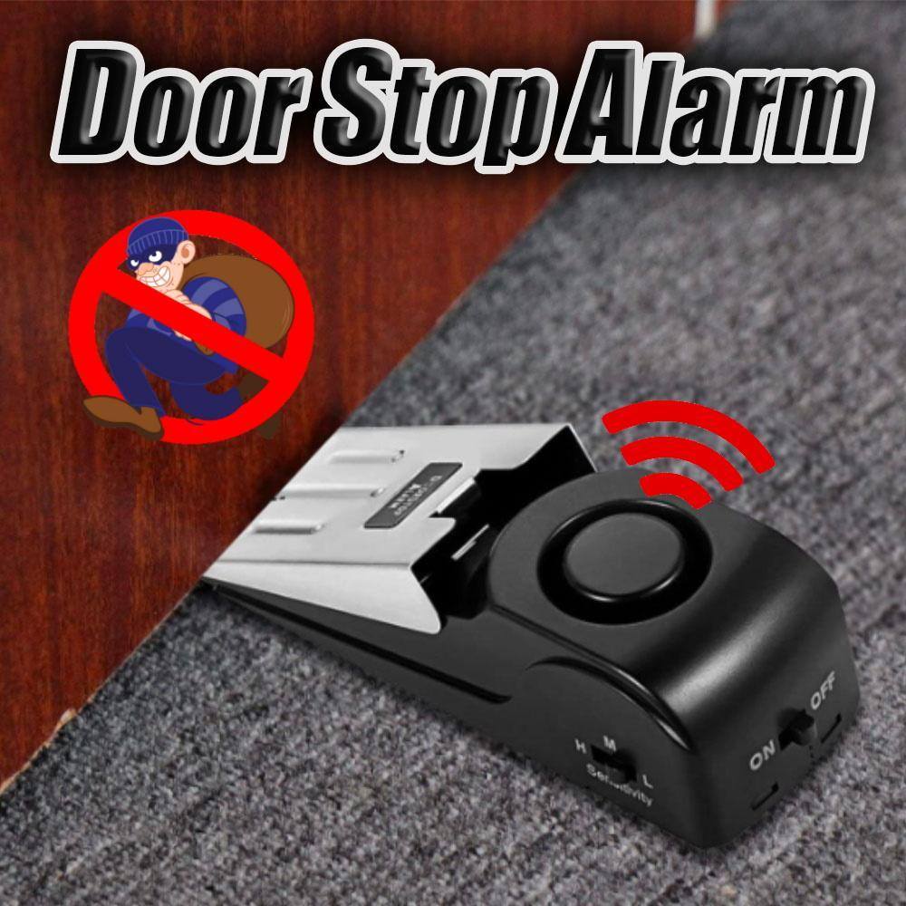 Door stop alarm, household door stop, door stop suitable for traveling or living alone