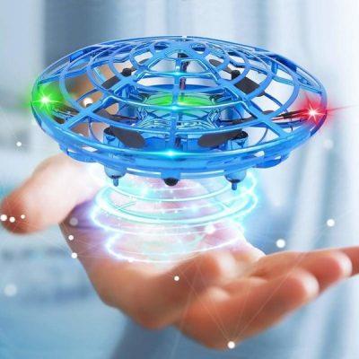 Luminous LED induction flying ball rotating flying saucer suspension UFO