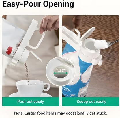 Food Bag Sealing Clip Large Suitable for Small Food Particles, Liquids, Flour Storage Organizer (3pcs)