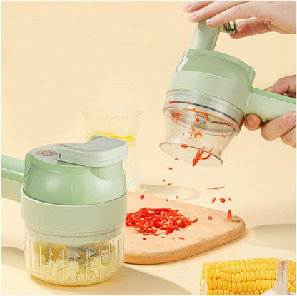 Electric Vegetable Cutter Set, New Portable Electric Whirlwind Vegetable Chopper