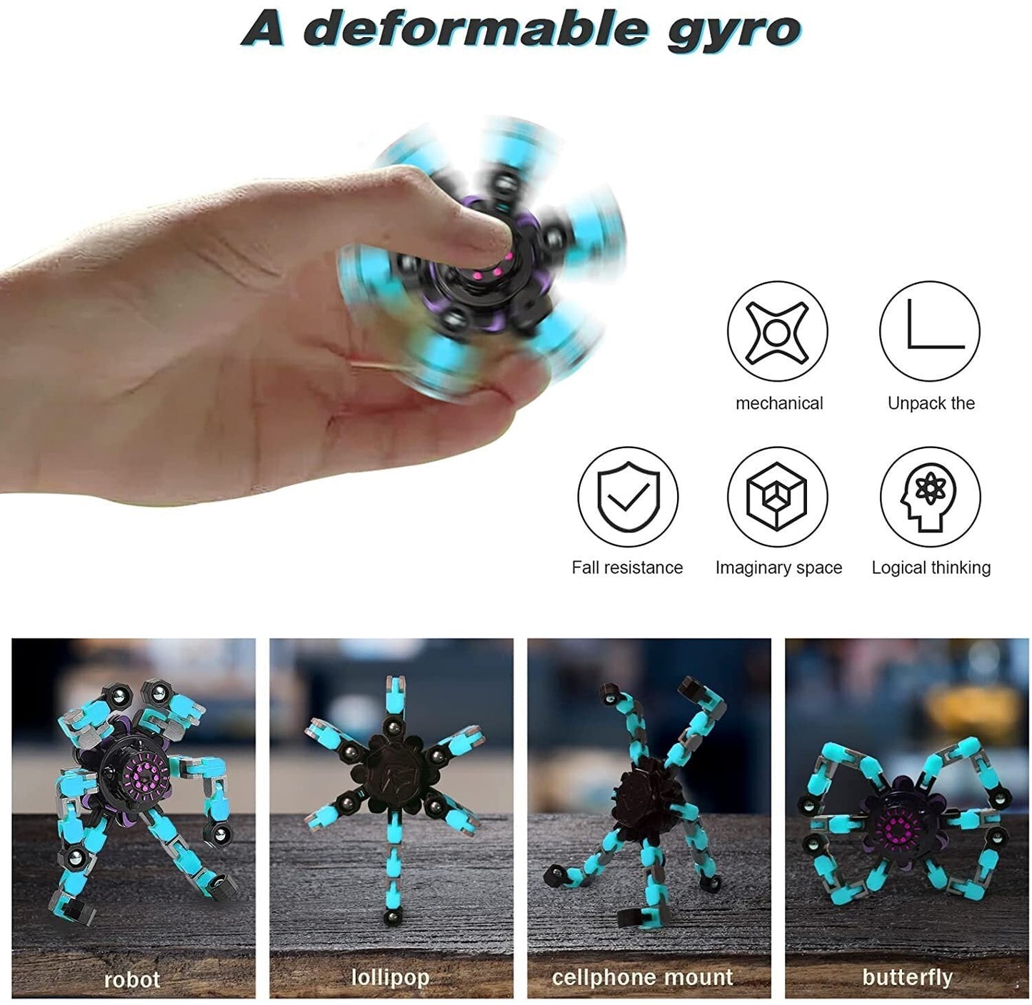 🔥Transformable Fingertip Gyro(🎉New Year's best gift for family)