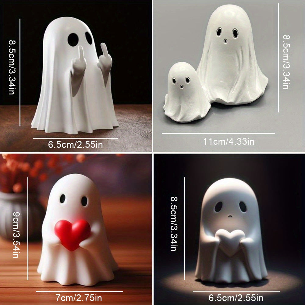 Small Scary Ghost Figurine - Halloween Ghost Figurine - Scary Resin Ghost Statue👻👻