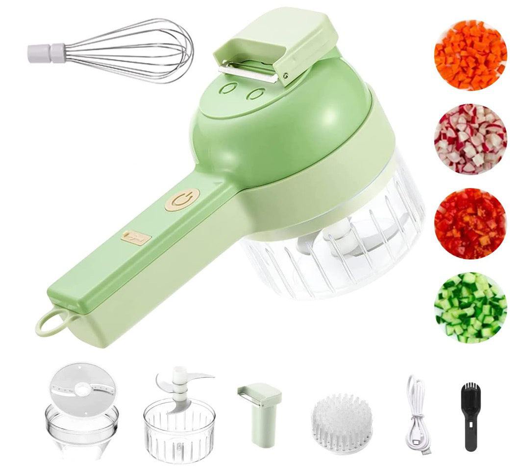 Electric Vegetable Cutter Set, New Portable Electric Whirlwind Vegetable Chopper