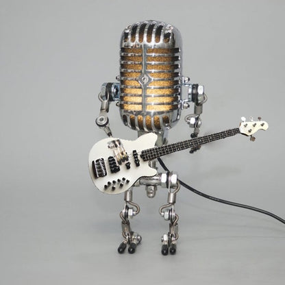 🔥Vintage Metal Microphone Robot Desk Lamp🎸