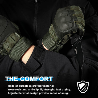 Tactical gloves men's soft shell protection long finger sports training touch screen combat non-slip outdoor military fan cycling gloves men