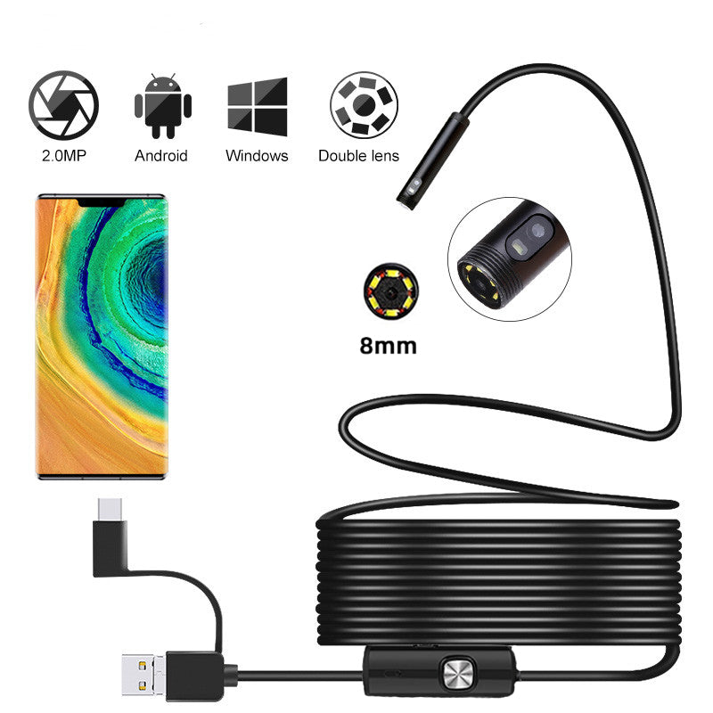 3 in 1 Type C-Micro USB-PC Endoscope Camera 3.5m